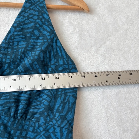 prAna blue JUNE LAKE Halter Dress small - Picture 2 of 10